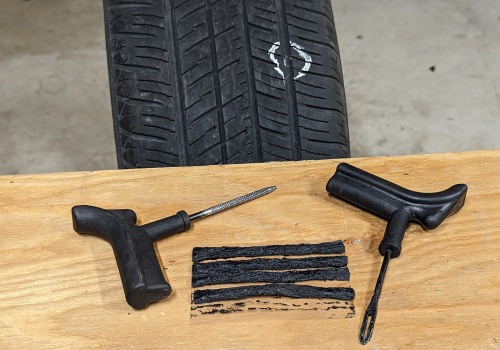 How long does a tire shop take to patch a tire?